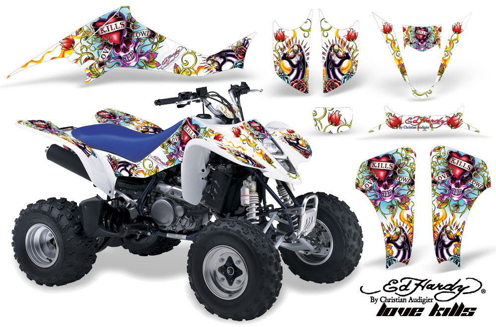 Suzuki LTZ 400 03-08 Graphics EH LoveKills White